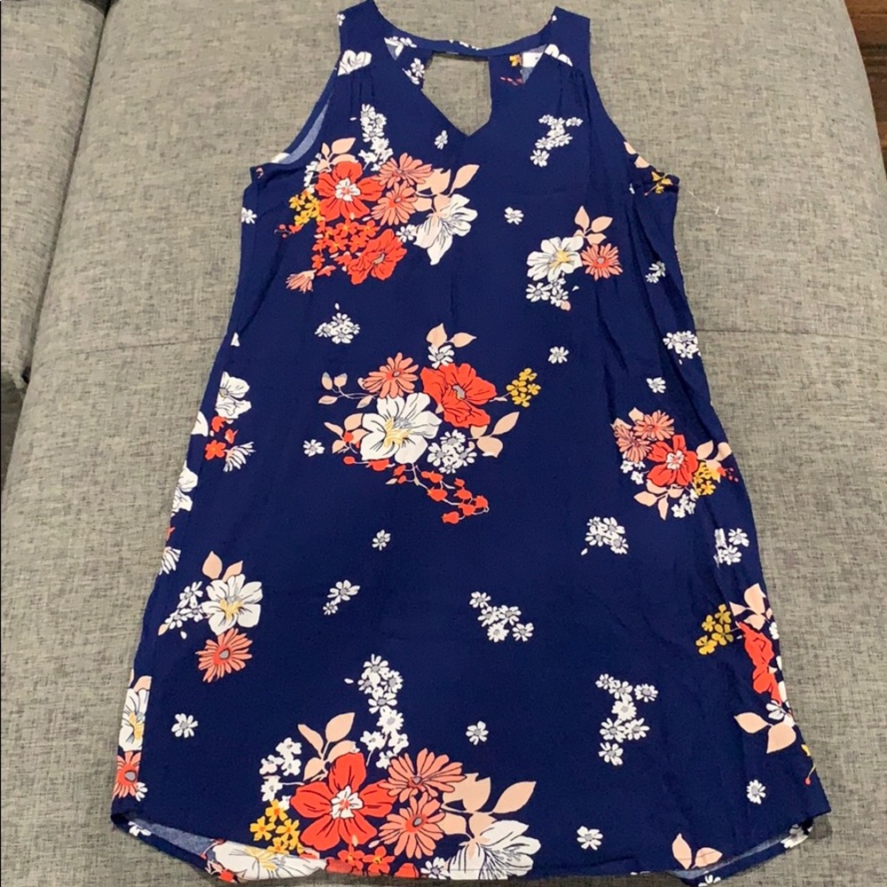 Floral spring sleeveless dress